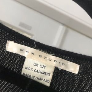 Max Studio cashmere poncho